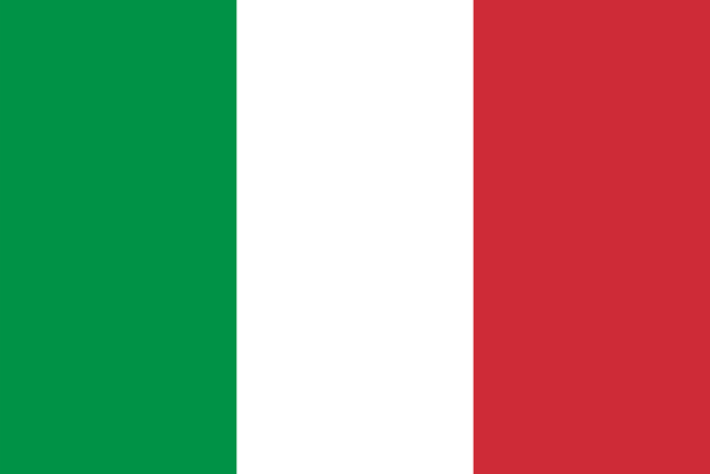 Flag of Italy — green white red vertical tricolor