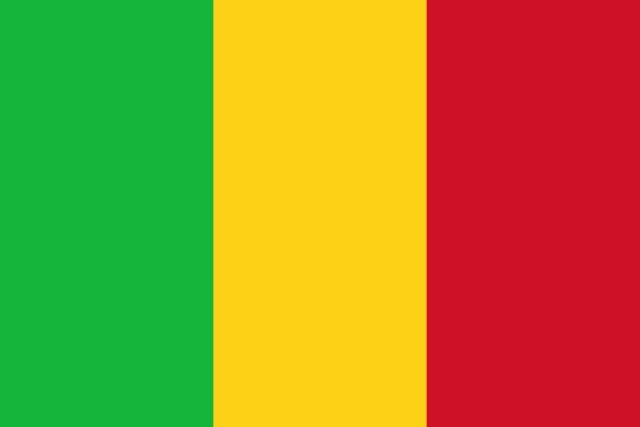 Flag of Mali — green yellow red vertical tricolor