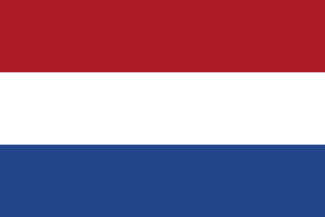 Flag of Netherlands — red white blue horizontal tricolor