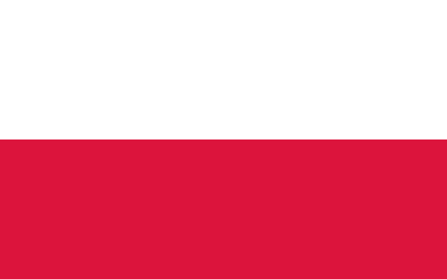 Flag of Poland — white red horizontal bicolor