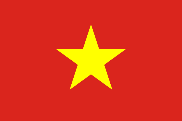 Flag of Vietnam — red field with yellow star